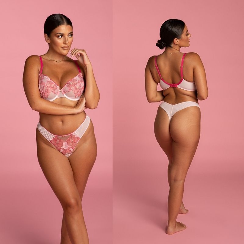 dionne crowe in poppy balconette bra pink ”dionne